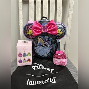 Loungefly Disney Princess Stained Glass-Sleeping Beauty Bundle